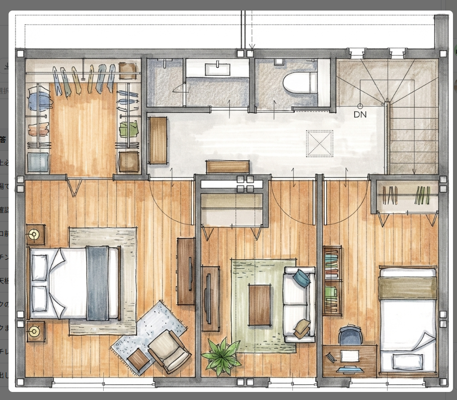 2階建て 2F