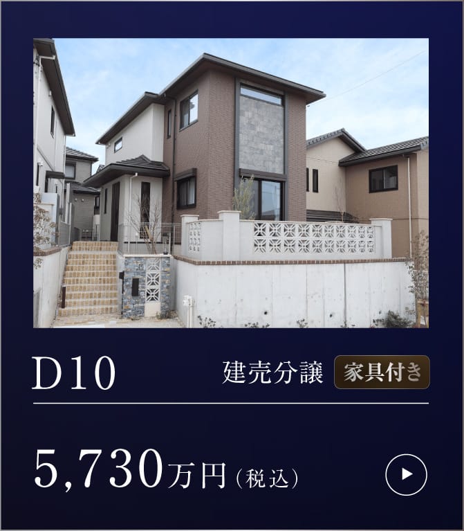 聚楽園 D10 建売分譲 家具付き 詳細はこちら