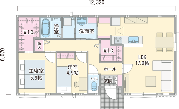 チャンス2 PLAN3 間取り