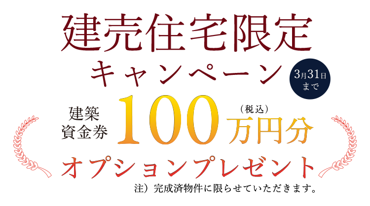 建売住宅限定キャンペーン