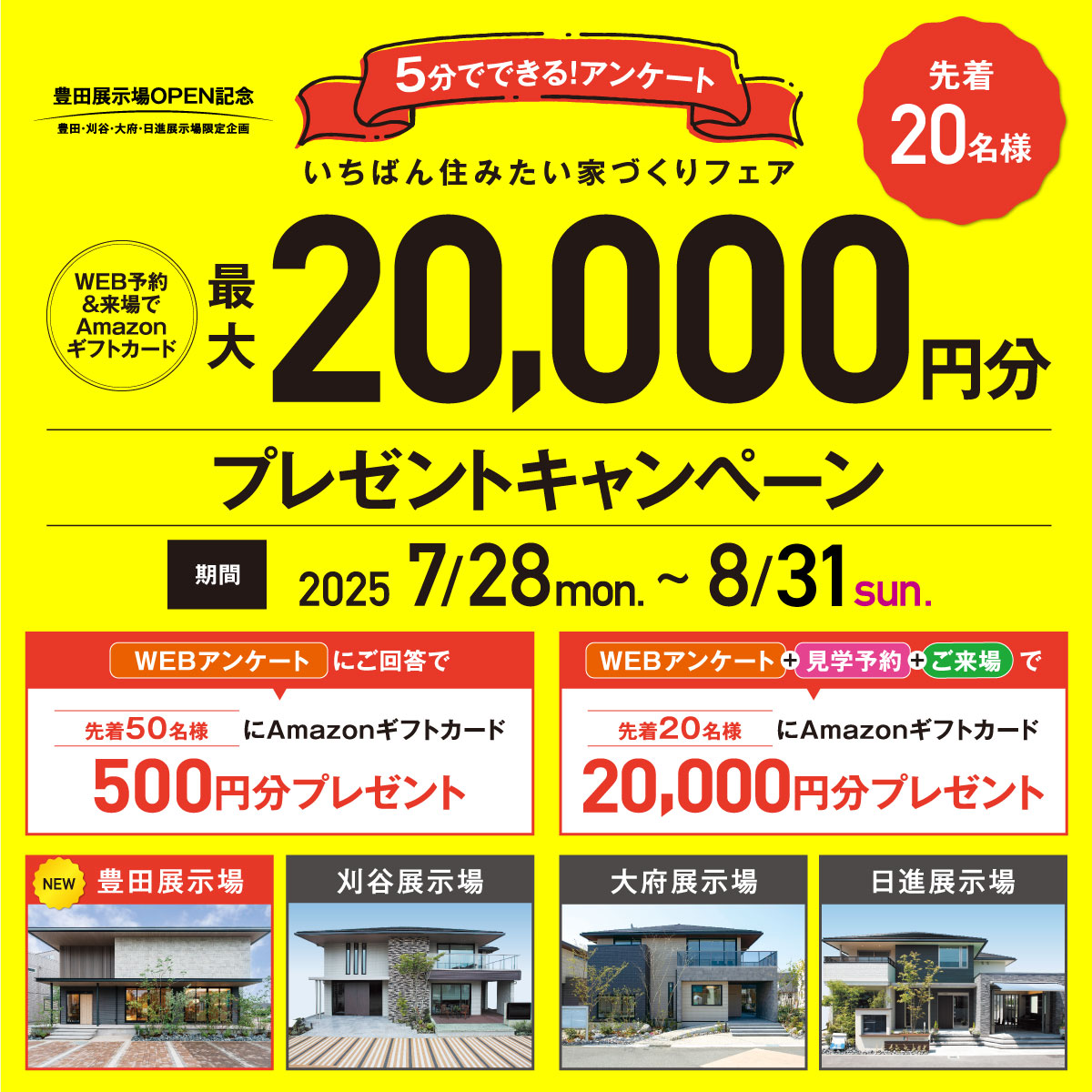20000円来場キャンペーン