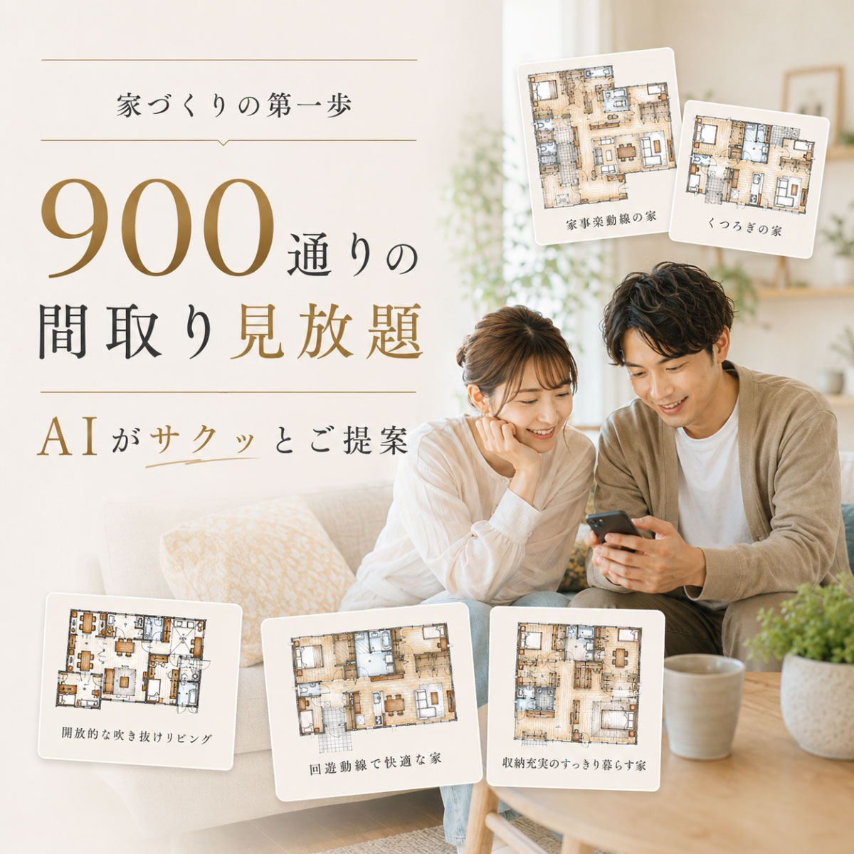 間取りをAIがデザイン