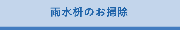 ⾬⽔枡のお掃除