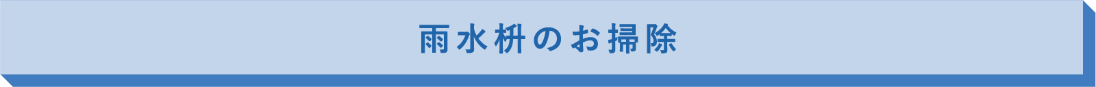 ⾬⽔枡のお掃除