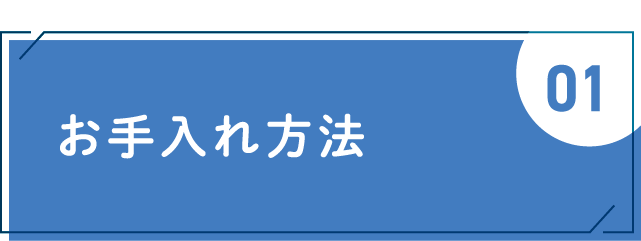 お手入れ方法