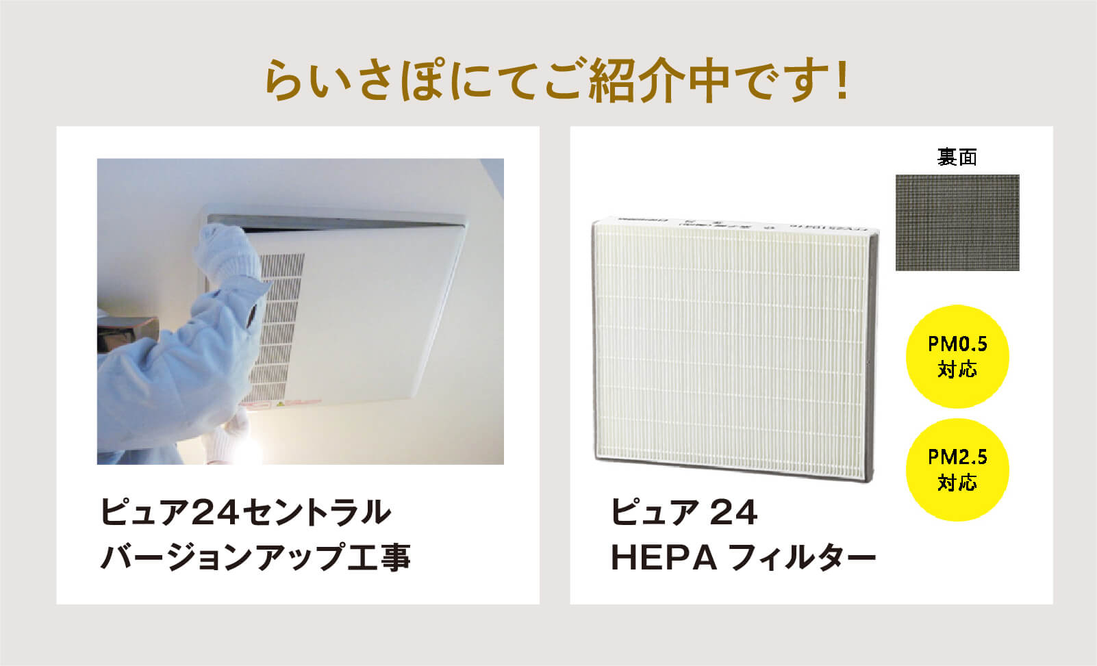 らいさぽにてご紹介です！
